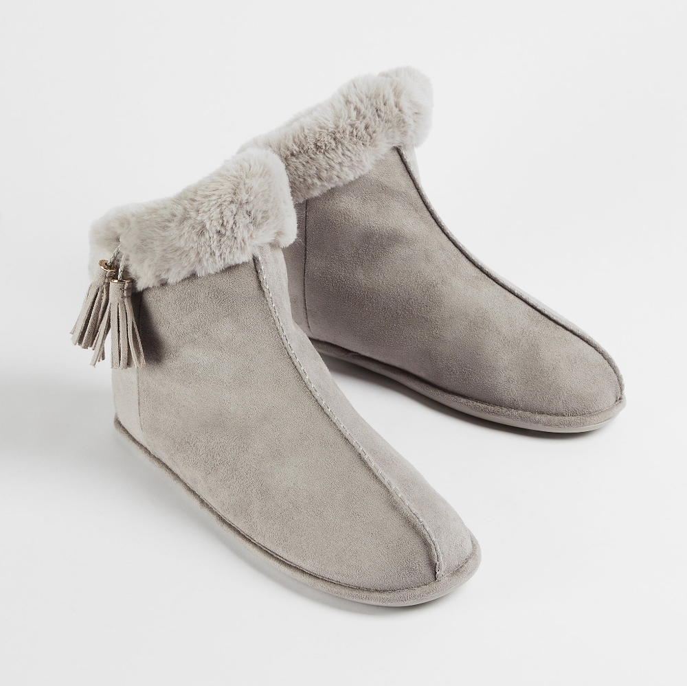 New Ted Baker Faux Fur Slipper Boot